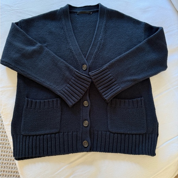 Jenni kayne Cody cardigan, navy size medium - Picture 1 of 4